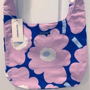 Marimekko Purple/Lilac/Navy Flower Shoulder Bag